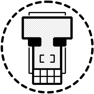 Tinusaur Blocktinu Logo
